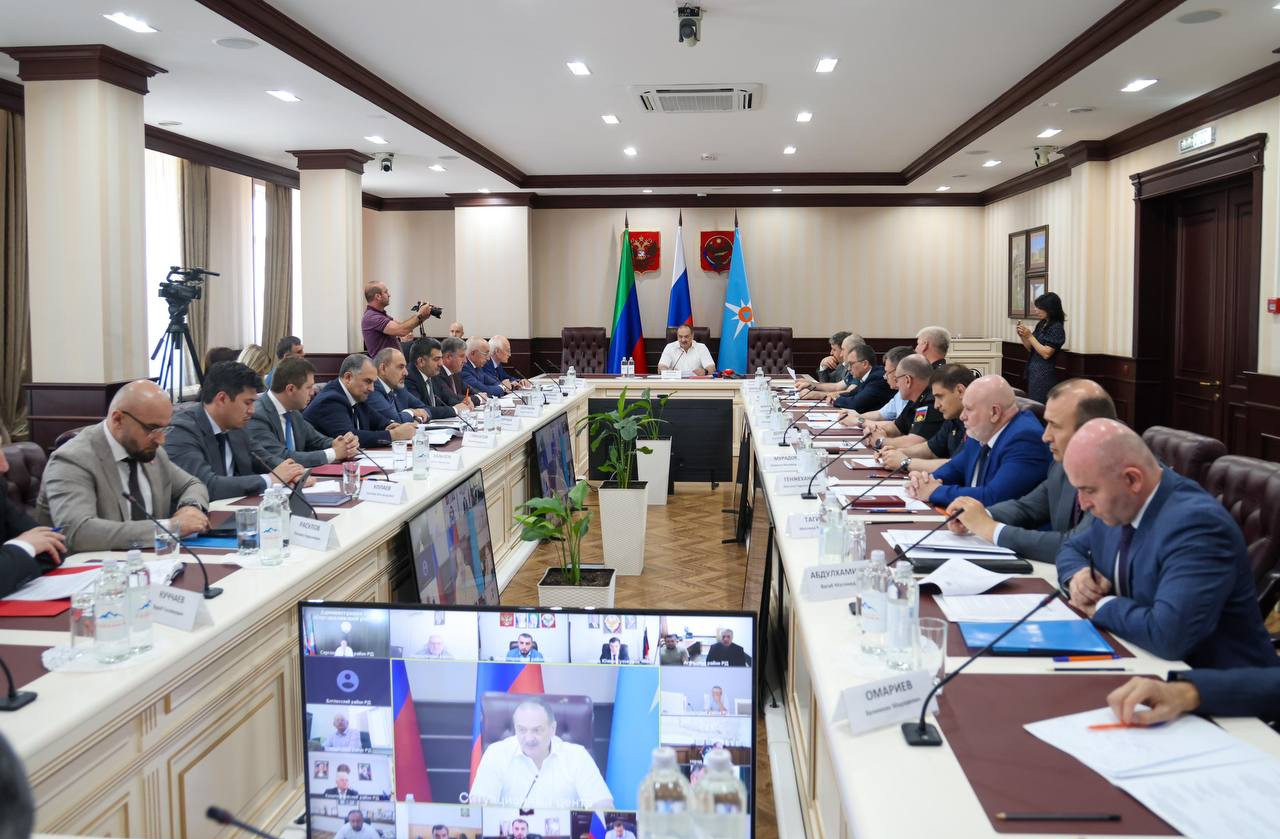 Заседание Комиссии при Главе Республики Дагестан по предупреждению и ликвидации ЧС